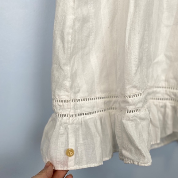 Scotch & Soda Eyelet Ruffle Organic Cotton Pinafore
Dress White Size Small S - Picture 9 of 12